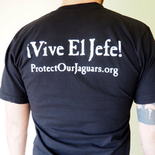Short sleeved unisex t-shirt - 'Vive El Jefe' black
