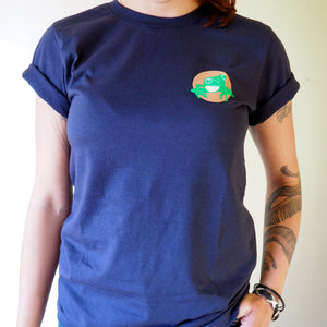 Short sleeved unisex t-shirt - navy blue