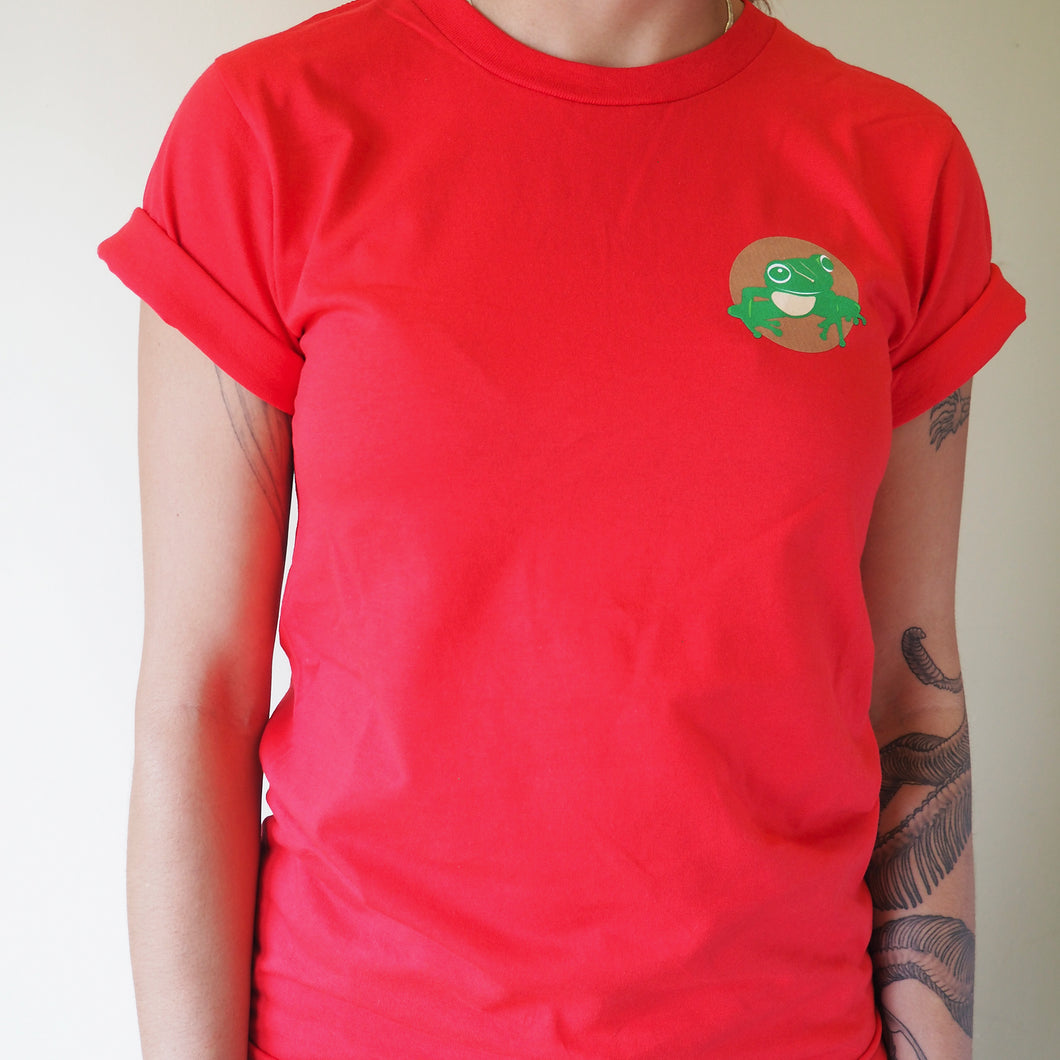 Short sleeved unisex t-shirt - red